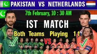 Pakistan Vs Netherlands ICC T20 World Cup 2026 Playing 11 | Pak Playing  11 vs Ned | Ned Playing 11