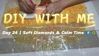 DIY Diamond Painting | Money Tree Branches 🌳 | Calm Piano Music | Day 24