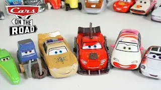 Disney Cars On the Road Pitstoposaurus Rumblin Lightning and Salt Fever Racers Collection