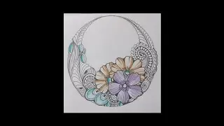 Zentangle for beginners | zentangle art easy #zentangle #zenart 