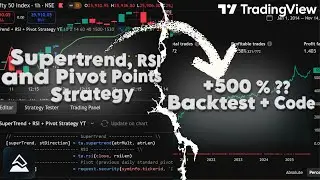 Supertrend, RSI and Pivot Points Strategy Backtest !! TradingView Pine Script Strategy #pinescript
