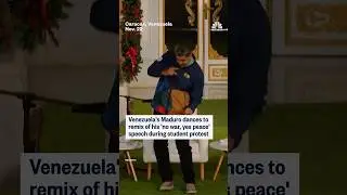 Venezuela's Maduro dances to remix of his 'no war, yes peace' speech during student protest