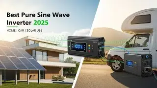 Best Pure Sine Wave Inverter 2025 | 12V/24V/48V DC to 220V/110V AC | Solar & Car Power Converter