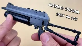 Detailed Tutorial To Build A Simple PUBG / COD PP-19 Bizon LEGO MOC With Only 44 Pcs