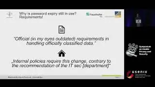 SOUPS 2023 - Evolution of Password Expiry in Companies: Measuring the Adoption of Recommendations...