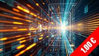 Lightspeed Data Highway &ndash; Blue/Orange Streaks Stock Footage (HD)