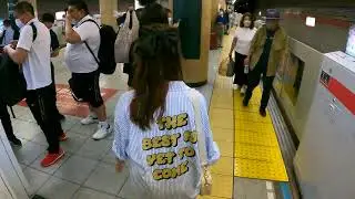 Mita Station A08 I04 | Toei Mita Line & Asakusa Line Walks | Tokyo Subway Exploration | Japan 4K