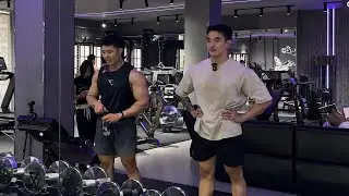 Lưng - Vai - Tay, một buổi tập luyện giao lưu c&ugrave;ng VĐV Phan Anh Pro ICN, 