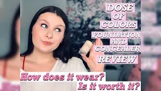 REVIEWING THE DOSE OF COLORS MEET YOUR HUE FOUNDATION & CONCEALER! First Impressions | Rebecca Renee