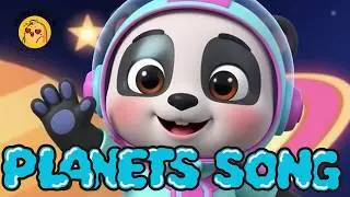 Planets Song for Kids 🌍 | Learn Solar System with Dancing Panda 🐼 | Fun Space Song