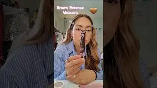 ✨️#essence 🤎M&aacute;scara de Pesta&ntilde;as Cafe  #mascaradepesta&ntilde;as #brownmascara #makeup #falsies