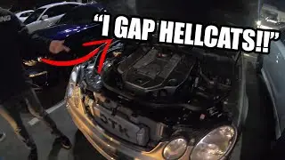 SUPERCHARGED Mercedes AMG wanted to RACE my HELLCAT WIDEBODY!!