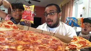 ⚠️🍕🍕 СЫРНАЯ ПИЦЦА МУКБАНГ | Чипсы Cheeto | Горячий картофель фри | Чипсы Doritos | Lays | пицца п...