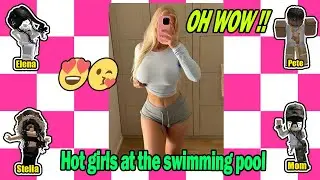 💔TEXT TO SPEECH💔OH WOW😮😮Hei&szlig;e Girls schwimmen 💫 Roblox StoryTime