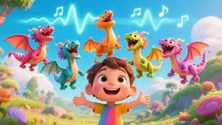 Seven Little Dragons Flying Fast | Fun Counting Song for Kids | Fantasy Nursery Rhyme