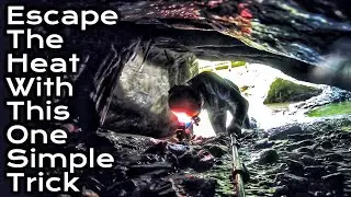 Crawling Inside A Waterfall To Escape The HEAT DOME OF DEATH!