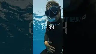 A 4 minute breath hold: Day #2 of becoming Pro Freedivers #freediving #staticapnea #breathhold #aida