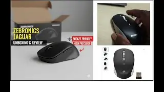 Unboxing of Zebronics Jaguar Wireless Mouse Black   High Precision, Ambidextrous, Budget Friendly