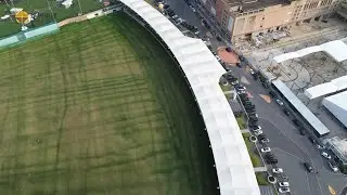 Ye Xing's PVDF golf course fabric tensioned membrane shading canopy project