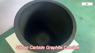 cylindrical high purity crucible silicon carbide graphite for aluminum melting