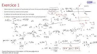Exercices : Transformée de Fourier et Séries de Fourier  1
