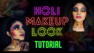 How to do Holi Makeup #holi2024 #holi #makeup #holimakeup #tutorial #happyholi #makeupideas #eyes