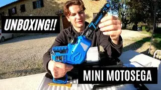 UNBOXING MINI MOTOSEGA ELETTRICA LAECABV J7PRO + TEST IN CAMPO