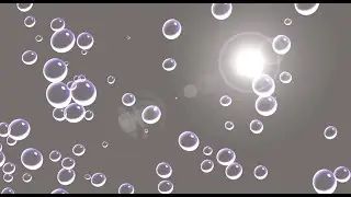 Bubbles abstract | alien gray screen lens flare background | 4k