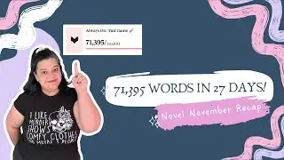 I Wrote 71,395 Words in One Month | Novel November Recap