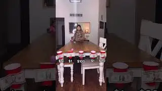 Ping pong money challenge #familyvlogs #vlog #shorts #challenge