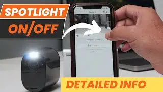 How to turn Off the Spotlight on Arlo Essential Camera