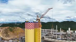 XCMG XGL3300-220S Tower Crane Supports Construction of South China Chemical Tower Project