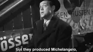 The Third Man - Cuckoo clock speech with subtitles