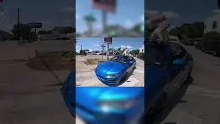 She Threw Something At Him!!! #roadrage #automobile #crash  #police #helpmemakethismakesense #safety