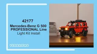 Yeabricks Light kit Install in the Lego Mercedes-Benz G 500 PROFESSIONAL Line 42177