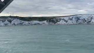 Approach to Dover on the ferry from Calais - traveling from Bruges to London: August 2025