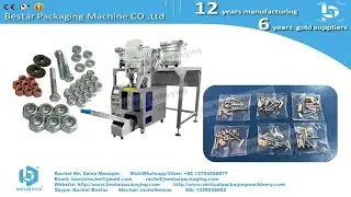 Vertical packing machine with multi counting bowls for hardware mixing packaging