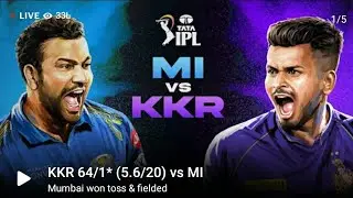 MI VS KKR LIVE WITH HOTSTAR IN HINDI | LIVE : TATA IPL 2022