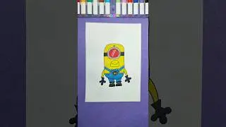 How to draw the Mega Minion Mel - Despicable Me 4 💛🦸🏼&zwj;♂️ #drawing #tutorial #art #creative #cartoon
