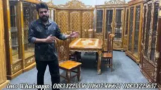 Royal Solid Teak Wood Dining Table Design | Will Change the Look of Your Home