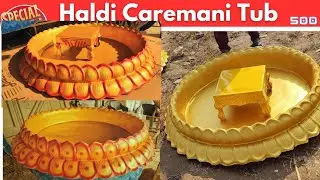 haldi tub for bride | haldi ceremony decoration  | fiber urli for haldi