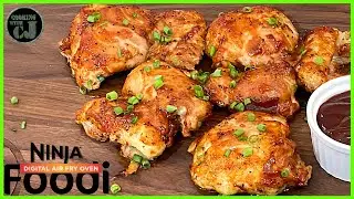 NINJA FOODI OVEN BBQ BAKED CHICKEN THIGHS! | Ninja Foodi Oven Recipe!