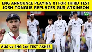 🔴BREAKING: England Make One Change To Playing XI For Adelaide Test, Josh Tongue replacing Atkinson