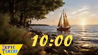 10 Minute Music Timer Autumn's Embrace: A Sailboat's Serene Seasonal Transformation!