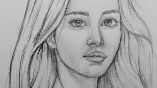 Step-by-Step Guide to Drawing a Girl’s Face Using the Loomis Method