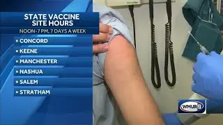 State vaccination sites change hours starting Monday