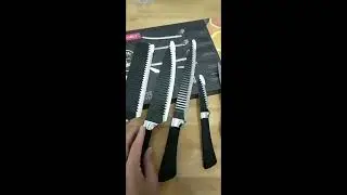 Kit de Facas Profissional A&ccedil;o Carbono Premium