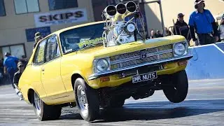 Pro Street Blown drag racing   Eastern Creek Sydney Australia some very tough cars in action.