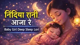 निंदिया रानी आजा रे | Baby Sleep Fast 😴 | Hindi Lori for Deep Sleep | Peaceful Sleep Music