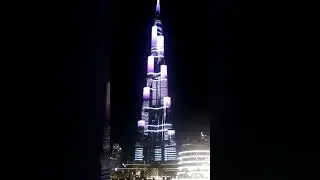 Burj Khalifa Light Show Video from my phone
